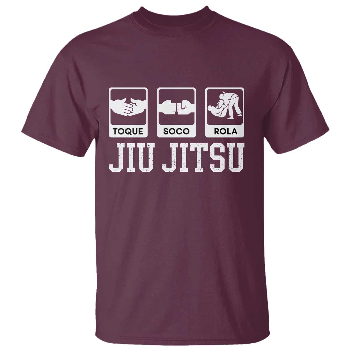 Funny BJJ T Shirt Toque Soco Rola Brazilian Jiu Jitsu - Wonder Print Shop