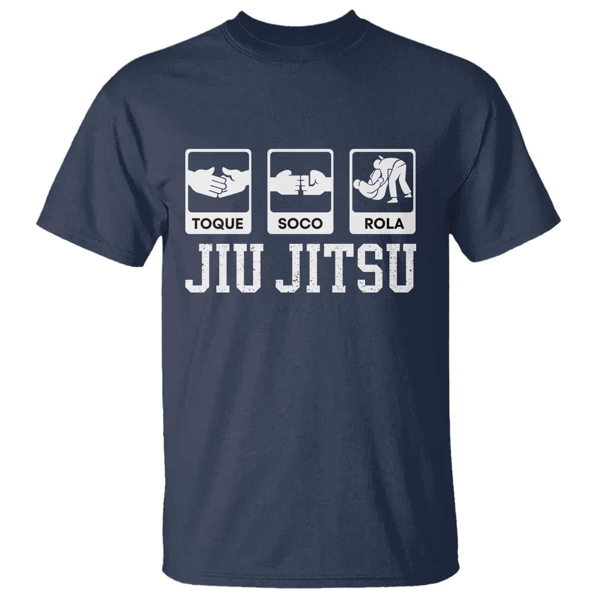 Funny BJJ T Shirt Toque Soco Rola Brazilian Jiu Jitsu - Wonder Print Shop