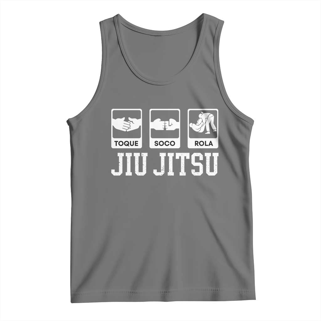 Funny BJJ Tank Top Toque Soco Rola Brazilian Jiu Jitsu - Wonder Print Shop