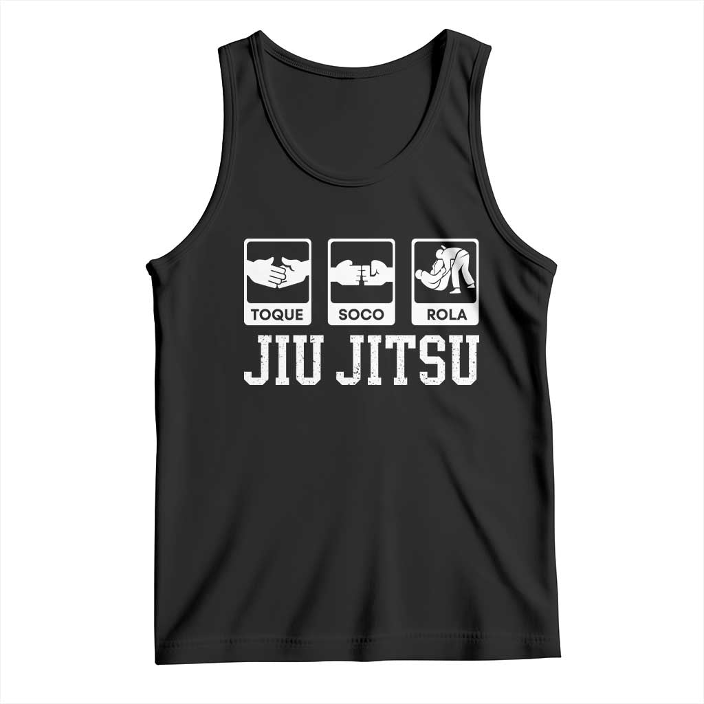 Funny BJJ Tank Top Toque Soco Rola Brazilian Jiu Jitsu - Wonder Print Shop