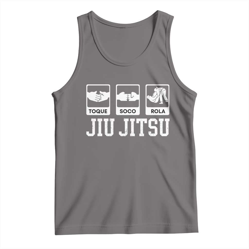 Funny BJJ Tank Top Toque Soco Rola Brazilian Jiu Jitsu - Wonder Print Shop