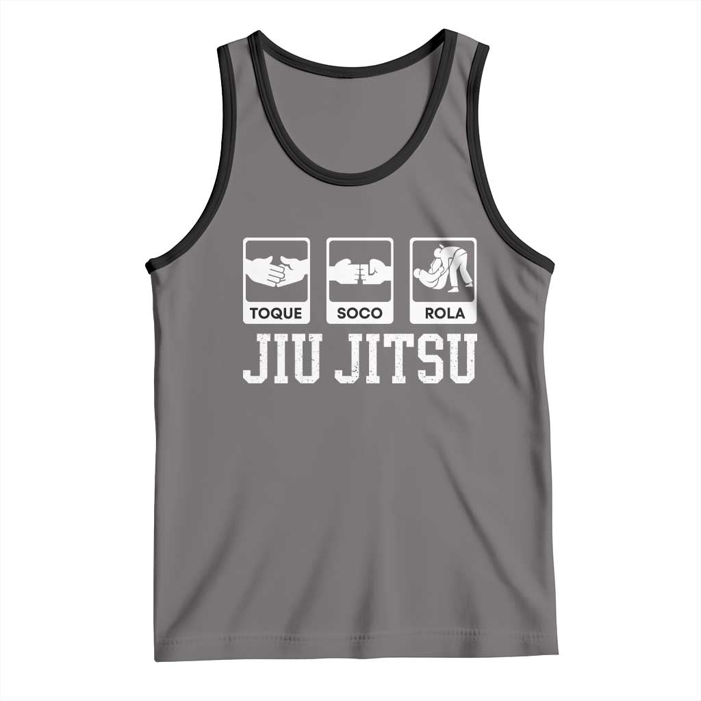 Funny BJJ Tank Top Toque Soco Rola Brazilian Jiu Jitsu - Wonder Print Shop