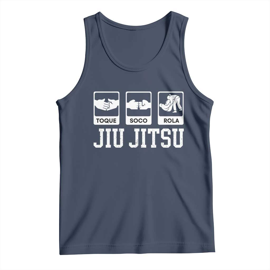 Funny BJJ Tank Top Toque Soco Rola Brazilian Jiu Jitsu - Wonder Print Shop