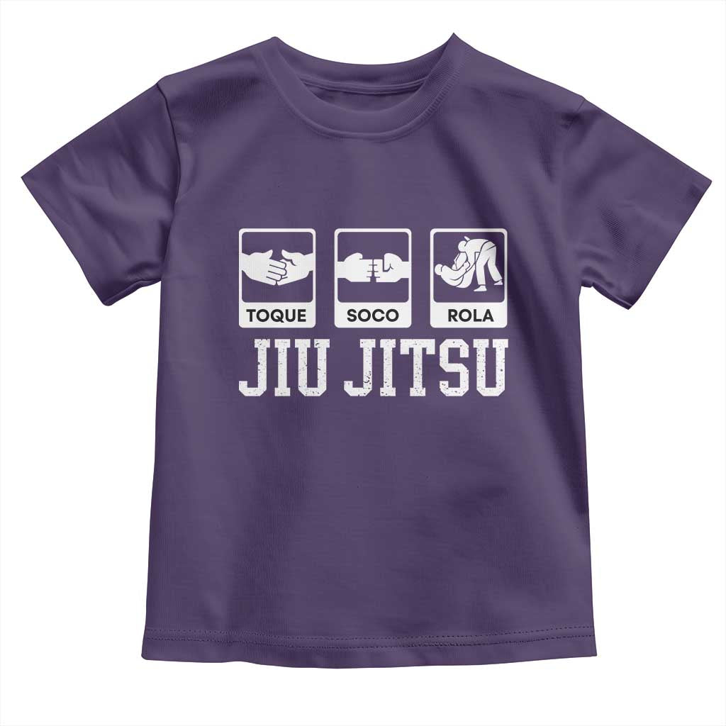 Funny BJJ Toddler T Shirt Toque Soco Rola Brazilian Jiu Jitsu - Wonder Print Shop