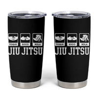 Funny BJJ Tumbler Cup Toque Soco Rola Brazilian Jiu Jitsu - Wonder Print Shop