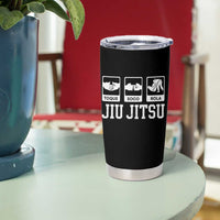 Funny BJJ Tumbler Cup Toque Soco Rola Brazilian Jiu Jitsu - Wonder Print Shop