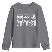 Funny BJJ Youth Sweatshirt Toque Soco Rola Brazilian Jiu Jitsu - Wonder Print Shop