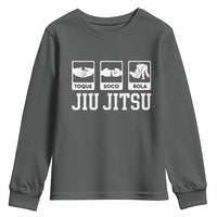Funny BJJ Youth Sweatshirt Toque Soco Rola Brazilian Jiu Jitsu - Wonder Print Shop