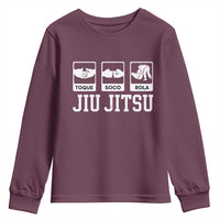 Funny BJJ Youth Sweatshirt Toque Soco Rola Brazilian Jiu Jitsu - Wonder Print Shop