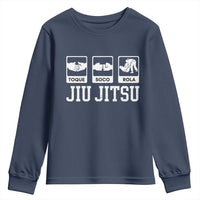 Funny BJJ Youth Sweatshirt Toque Soco Rola Brazilian Jiu Jitsu - Wonder Print Shop