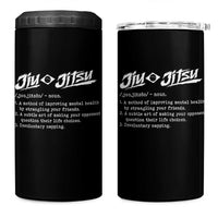 Funny Brazilian Jiu Jitsu 4 in 1 Can Cooler Tumbler Jiujitsu Definition BJJ - Wonder Print Shop