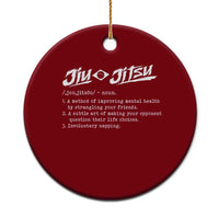 Funny Brazilian Jiu Jitsu Ceramic Ornament Jiujitsu Definition BJJ - Wonder Print Shop