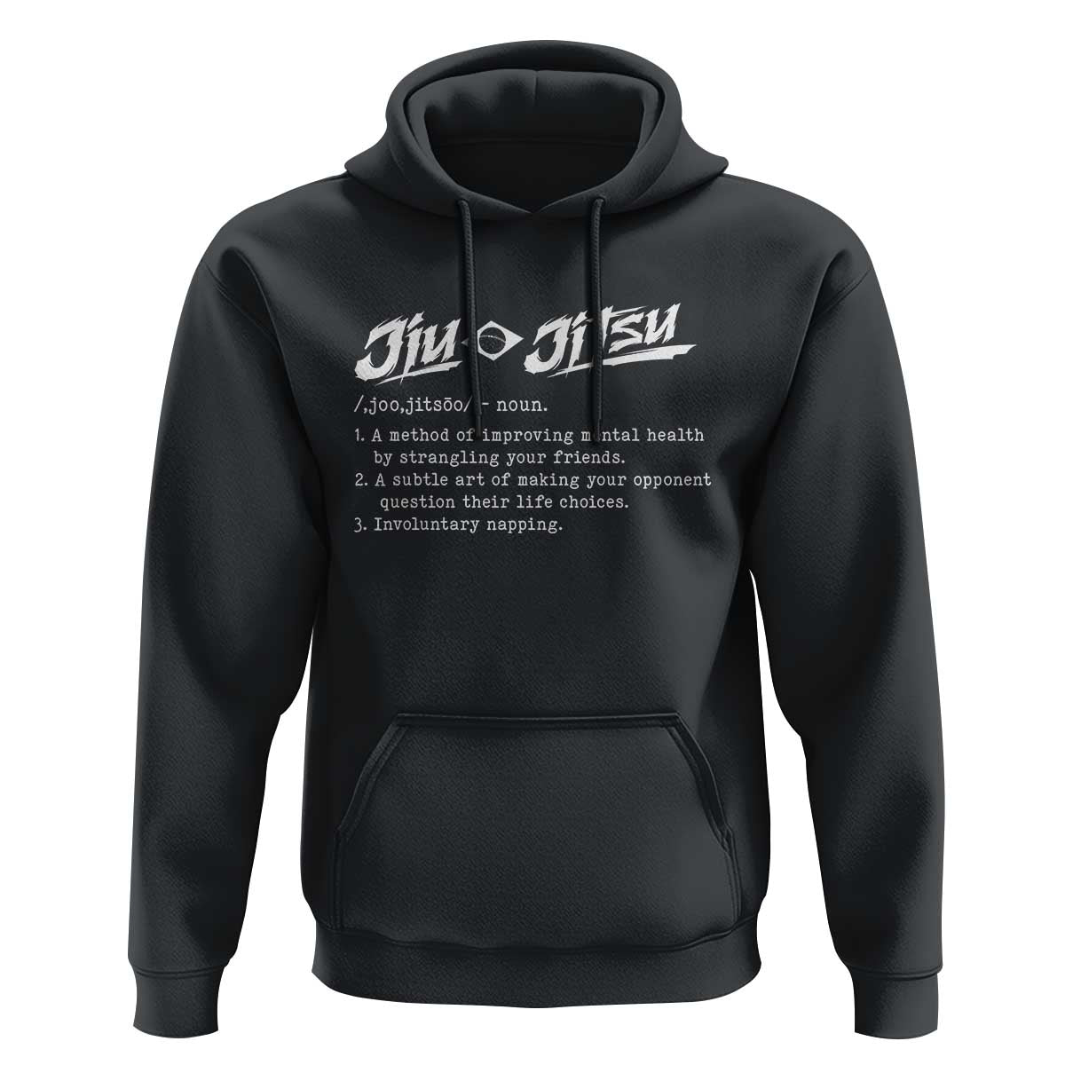 Funny Brazilian Jiu Jitsu Hoodie Jiujitsu Definition BJJ - Wonder Print Shop