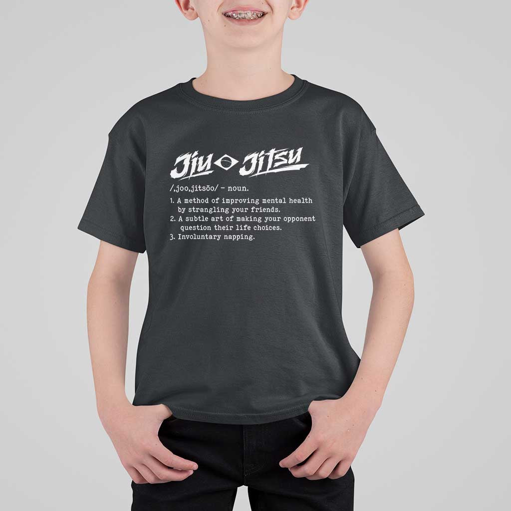 Funny Brazilian Jiu Jitsu T Shirt For Kid Jiujitsu Definition BJJ - Wonder Print Shop