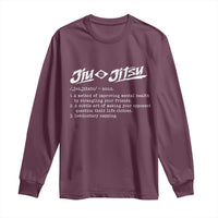 Funny Brazilian Jiu Jitsu Long Sleeve Shirt Jiujitsu Definition BJJ - Wonder Print Shop