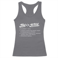Funny Brazilian Jiu Jitsu Racerback Tank Top Jiujitsu Definition BJJ - Wonder Print Shop