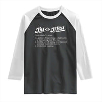 Funny Brazilian Jiu Jitsu Raglan Shirt Jiujitsu Definition BJJ - Wonder Print Shop