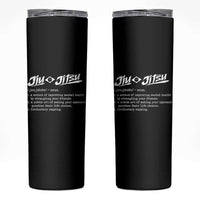 Funny Brazilian Jiu Jitsu Skinny Tumbler Jiujitsu Definition BJJ - Wonder Print Shop