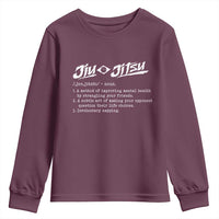 Funny Brazilian Jiu Jitsu Youth Sweatshirt Jiujitsu Definition BJJ - Wonder Print Shop