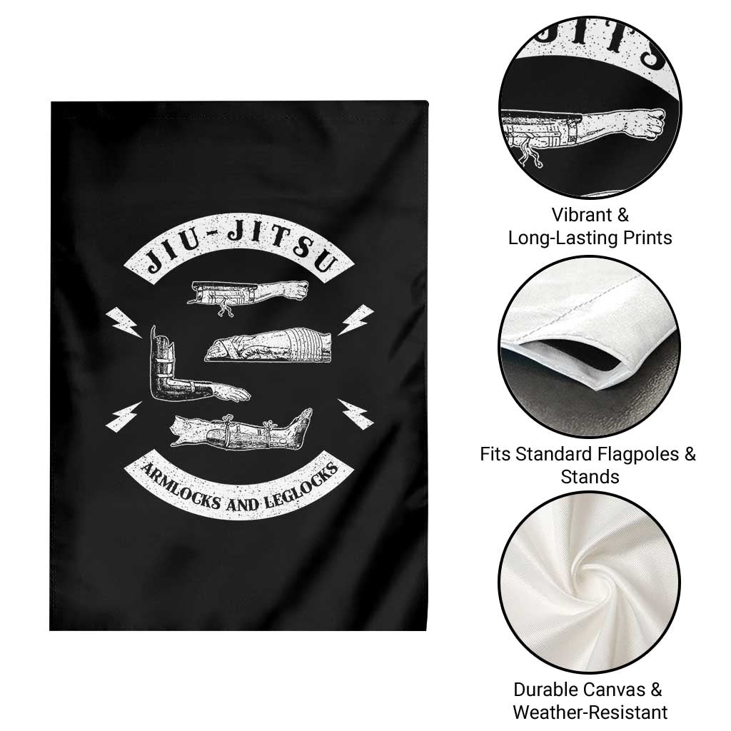 Vintage Jiu Jitsu Garden Flag Armlocks and Leglocks BJJ Grappling Fans - Wonder Print Shop