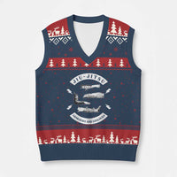 Vintage Jiu Jitsu V-Neck Knit Sweater Vest Armlocks and Leglocks BJJ Grappling Fans - Wonder Print Shop