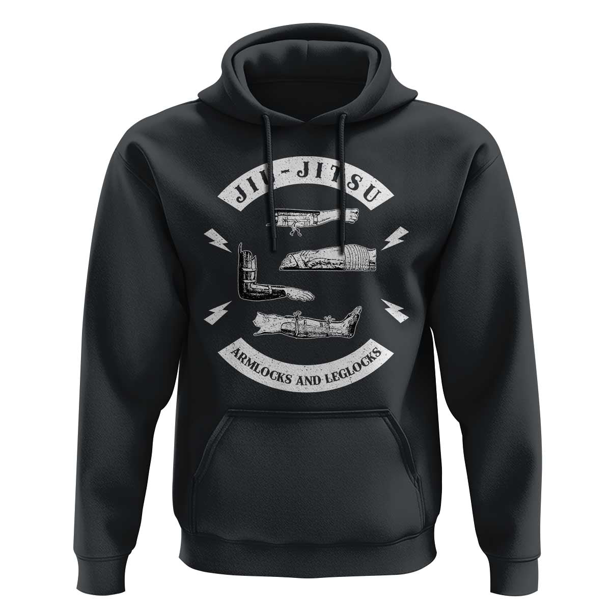 Vintage Jiu Jitsu Hoodie Armlocks and Leglocks BJJ Grappling Fans - Wonder Print Shop
