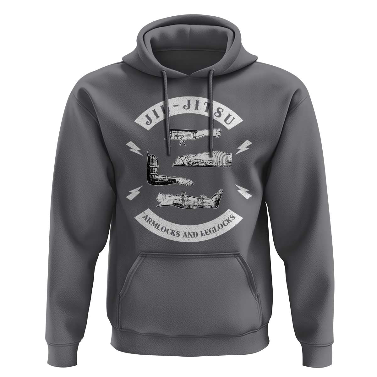 Vintage Jiu Jitsu Hoodie Armlocks and Leglocks BJJ Grappling Fans - Wonder Print Shop
