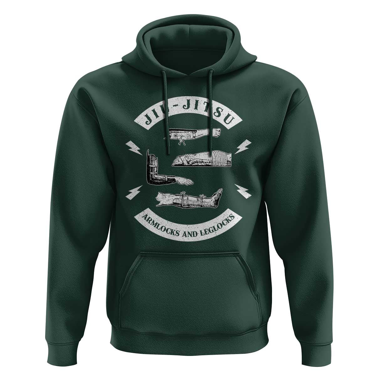 Vintage Jiu Jitsu Hoodie Armlocks and Leglocks BJJ Grappling Fans - Wonder Print Shop