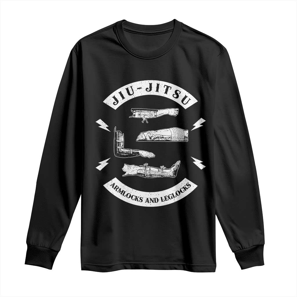 Vintage Jiu Jitsu Long Sleeve Shirt Armlocks and Leglocks BJJ Grappling Fans - Wonder Print Shop