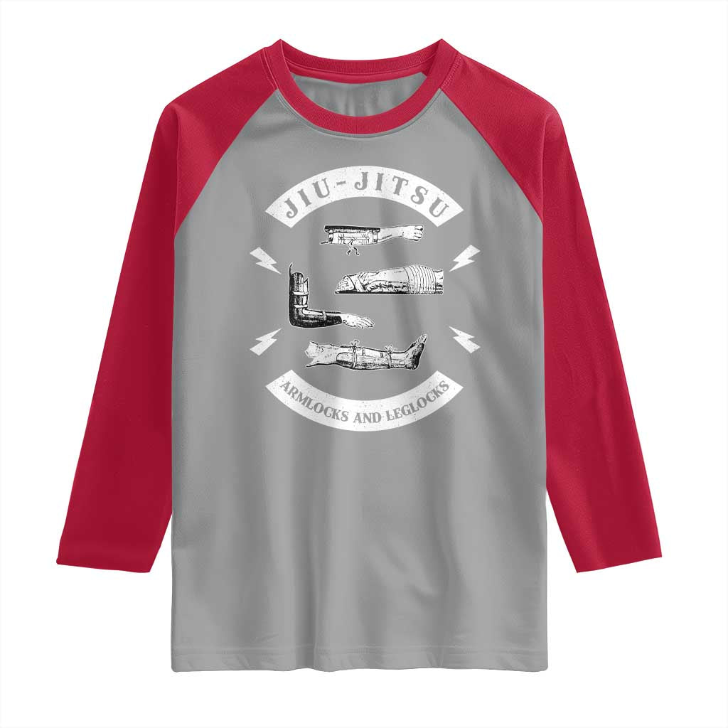 Vintage Jiu Jitsu Raglan Shirt Armlocks and Leglocks BJJ Grappling Fans - Wonder Print Shop