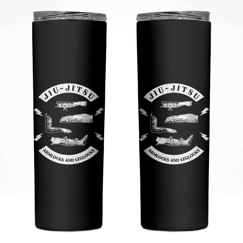 Vintage Jiu Jitsu Skinny Tumbler Armlocks and Leglocks BJJ Grappling Fans - Wonder Print Shop