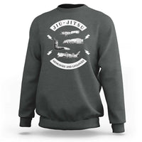 Vintage Jiu Jitsu Sweatshirt Armlocks and Leglocks BJJ Grappling Fans - Wonder Print Shop