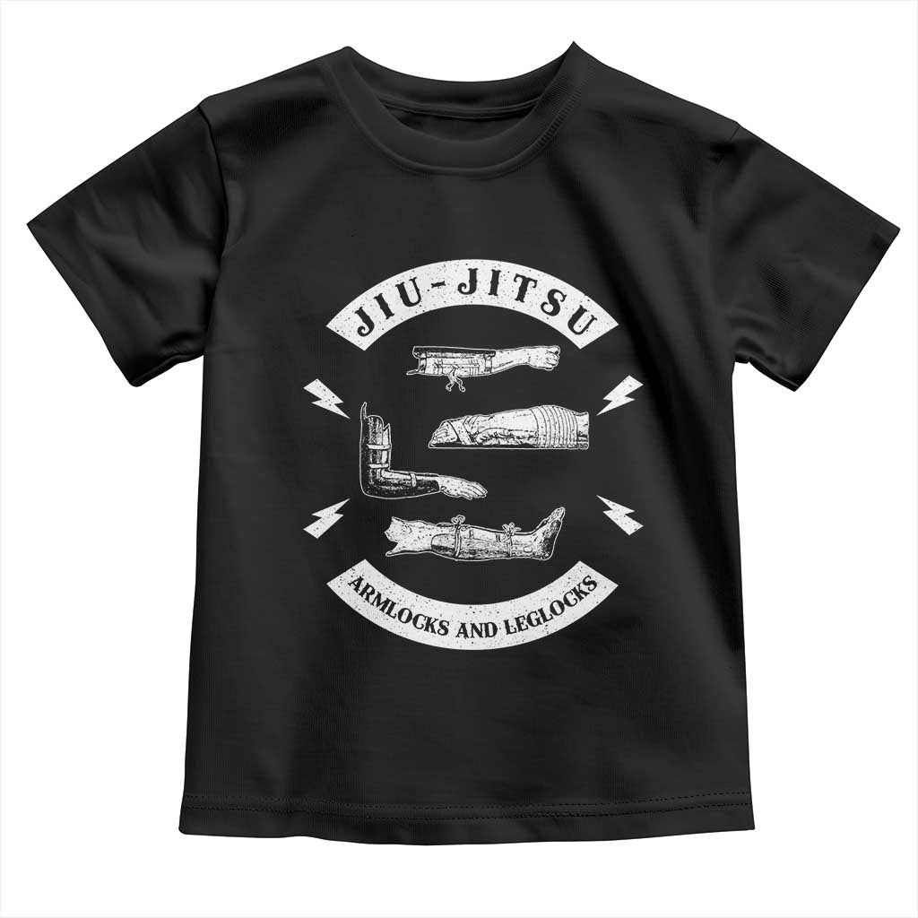 Vintage Jiu Jitsu Toddler T Shirt Armlocks and Leglocks BJJ Grappling Fans - Wonder Print Shop
