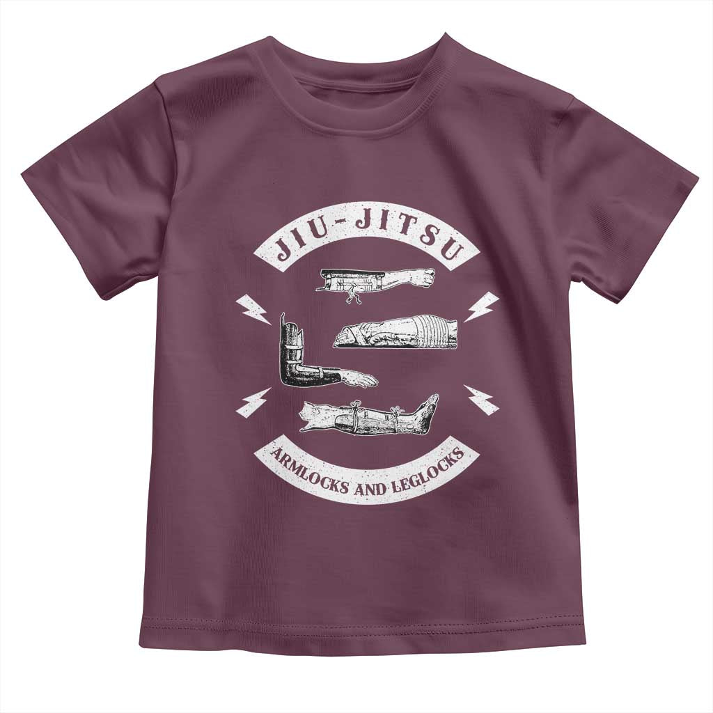 Vintage Jiu Jitsu Toddler T Shirt Armlocks and Leglocks BJJ Grappling Fans - Wonder Print Shop