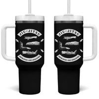 Vintage Jiu Jitsu Tumbler With Handle Armlocks and Leglocks BJJ Grappling Fans - Wonder Print Shop
