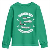 Vintage Jiu Jitsu Youth Sweatshirt Armlocks and Leglocks BJJ Grappling Fans - Wonder Print Shop