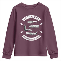 Vintage Jiu Jitsu Youth Sweatshirt Armlocks and Leglocks BJJ Grappling Fans - Wonder Print Shop