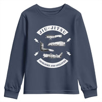 Vintage Jiu Jitsu Youth Sweatshirt Armlocks and Leglocks BJJ Grappling Fans - Wonder Print Shop