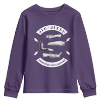Vintage Jiu Jitsu Youth Sweatshirt Armlocks and Leglocks BJJ Grappling Fans - Wonder Print Shop