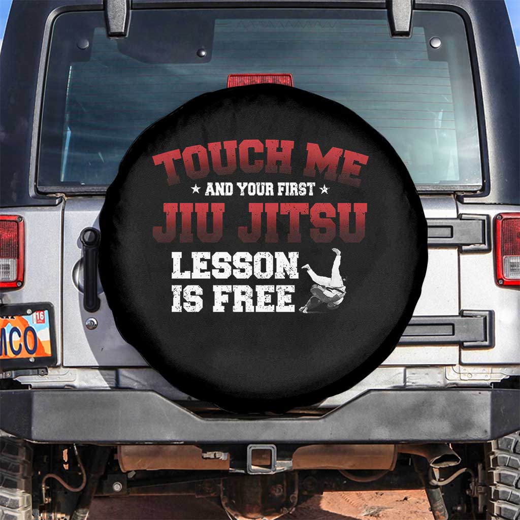 Brazilian BJJ Spare Tire Cover Touch Me First Jiu Jitsu Lesson Is Free - Wonder Print Shop