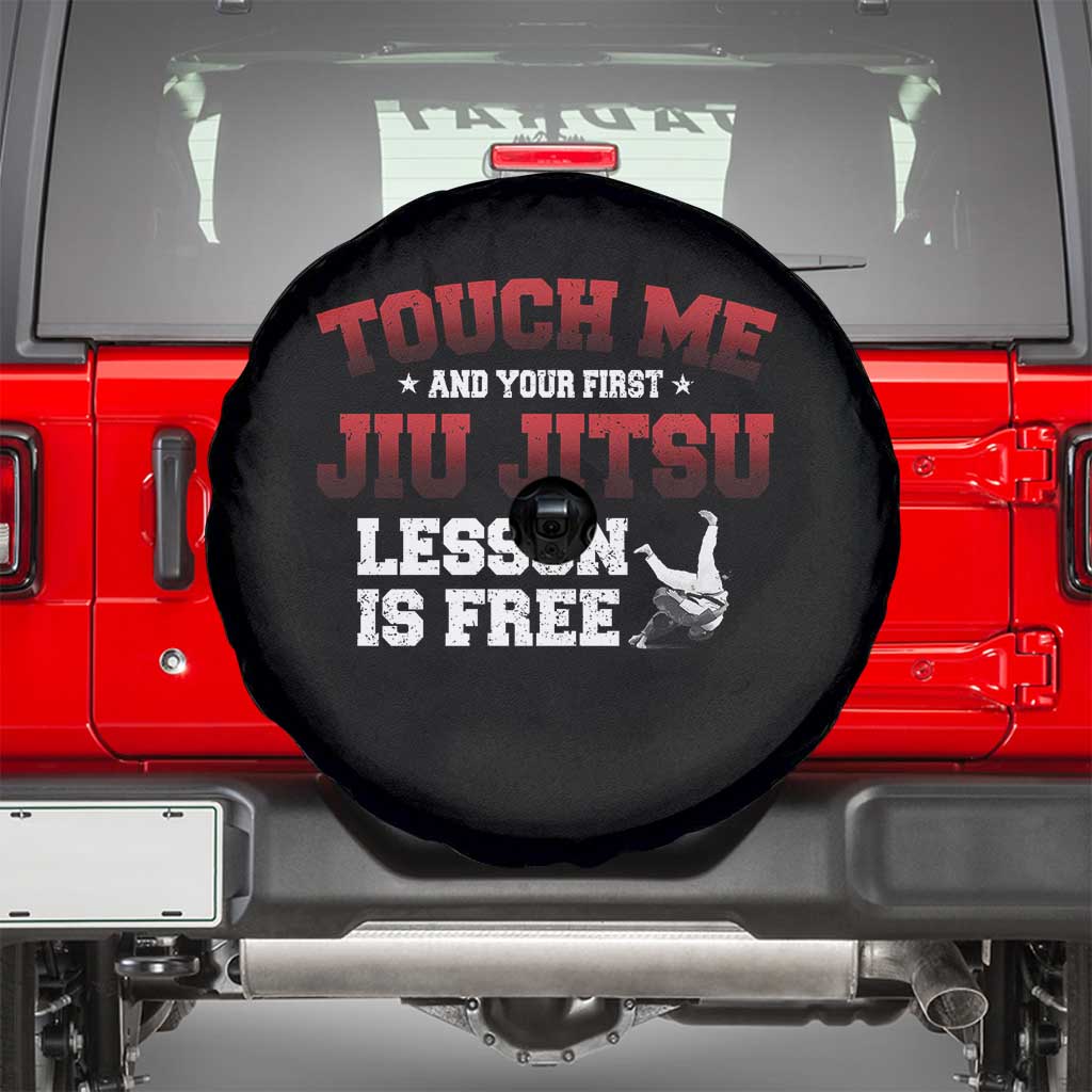 Brazilian BJJ Spare Tire Cover Touch Me First Jiu Jitsu Lesson Is Free - Wonder Print Shop