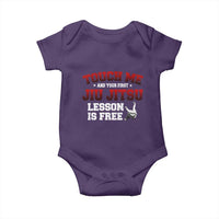 Brazilian BJJ Baby Onesie Touch Me First Jiu Jitsu Lesson Is Free - Wonder Print Shop