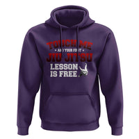 Brazilian BJJ Hoodie Touch Me First Jiu Jitsu Lesson Is Free - Wonder Print Shop