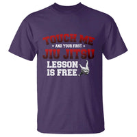 Brazilian BJJ T Shirt Touch Me First Jiu Jitsu Lesson Is Free - Wonder Print Shop