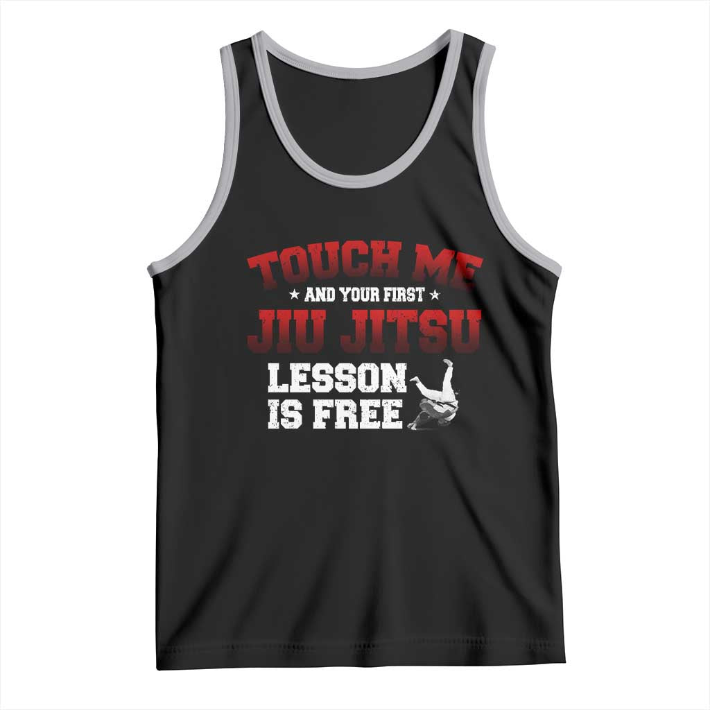 Brazilian BJJ Tank Top Touch Me First Jiu Jitsu Lesson Is Free - Wonder Print Shop