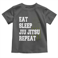 Eat Sleep Jiu Jitsu Repeat Toddler T Shirt Cool JiuJitsu BJJ American Flag - Wonder Print Shop