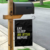 Eat Sleep Jiu Jitsu Repeat Garden Flag Cool JiuJitsu BJJ - Wonder Print Shop