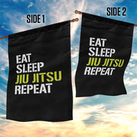 Eat Sleep Jiu Jitsu Repeat Garden Flag Cool JiuJitsu BJJ - Wonder Print Shop