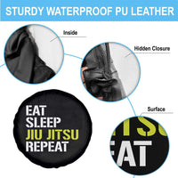 Eat Sleep Jiu Jitsu Repeat Spare Tire Cover Cool JiuJitsu BJJ - Wonder Print Shop