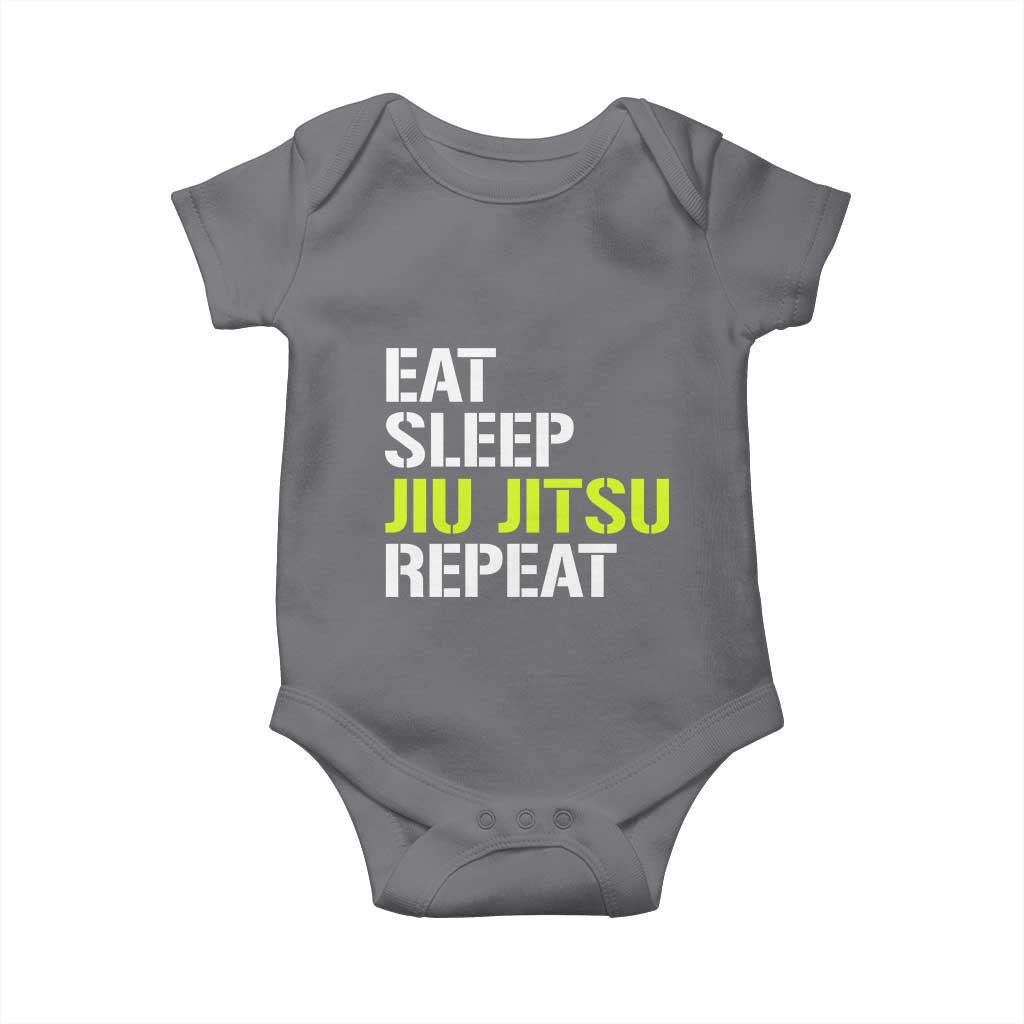 Eat Sleep Jiu Jitsu Repeat Baby Onesie Cool JiuJitsu BJJ - Wonder Print Shop